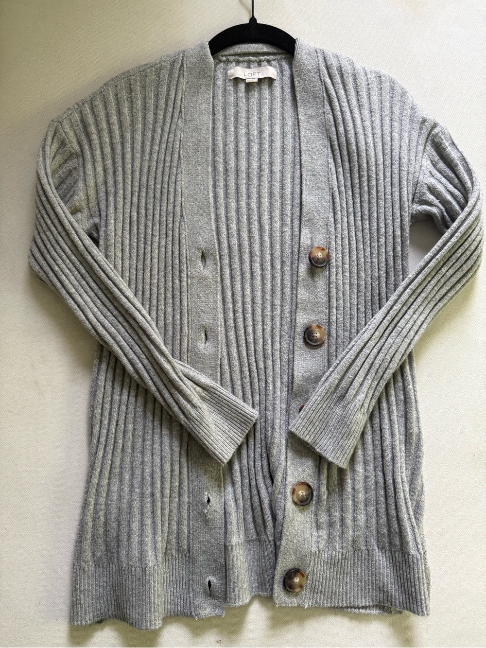 NWOT LOFT Ribbed Knit Cardigan